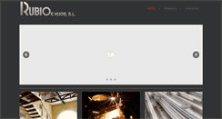 Desktop Screenshot of inoxidablesrubio.com
